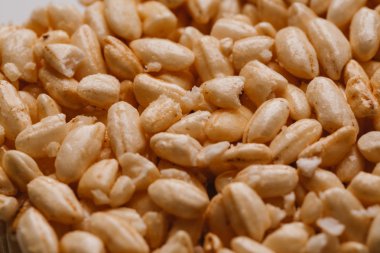 pirinç dilim bir açık renkli yakın çekim kabarık