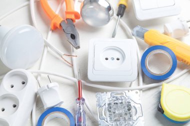 Çalışma araçları ve parçaları. Elektriksel nesneler
