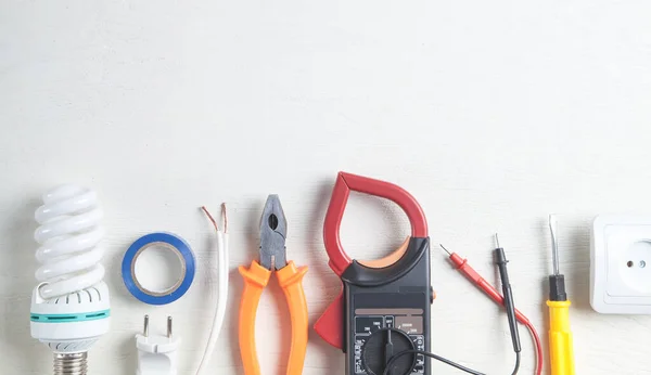 Çalışma Araçları Parçaları Elektriksel Nesneler — Stok fotoğraf