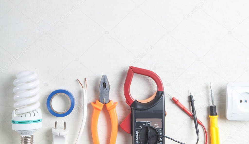 Working tools and components. Electrical objects