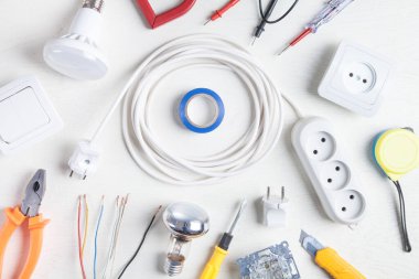Çalışma araçları ve parçaları. Elektriksel nesneler