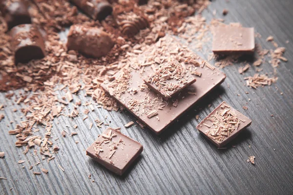 Çikolatalı şekerler. Tatlı yemek. Arkaplan