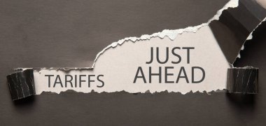 Tarifeler az ileride. İş konsepti