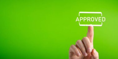 Onaylanmış pul. İş için. Onaylama kavramı