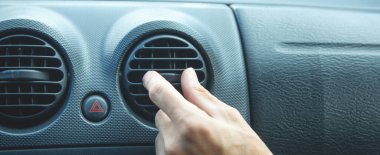 Havalandırma sistemi arabada. Nakliye aracı. Rahatlık