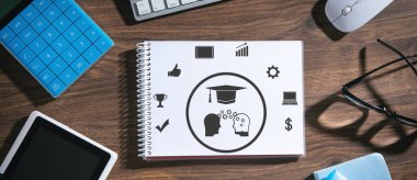 Online eğitim. Öğreniyorum. Yetenek geliştirme