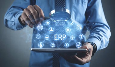 ERP-Enterprise Kaynak Planlama. İş konsepti