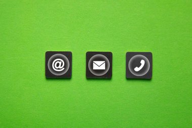 Temas sembolleri. Sosyal medya. İnternet