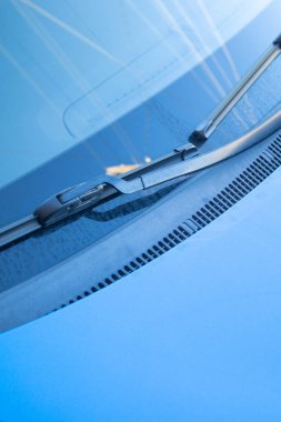 Araba ön cam fırçası. Temizlik kavramı