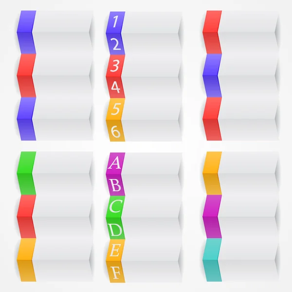 Katlanmış kağıt arka plan. Metin veya Infographic için şablon