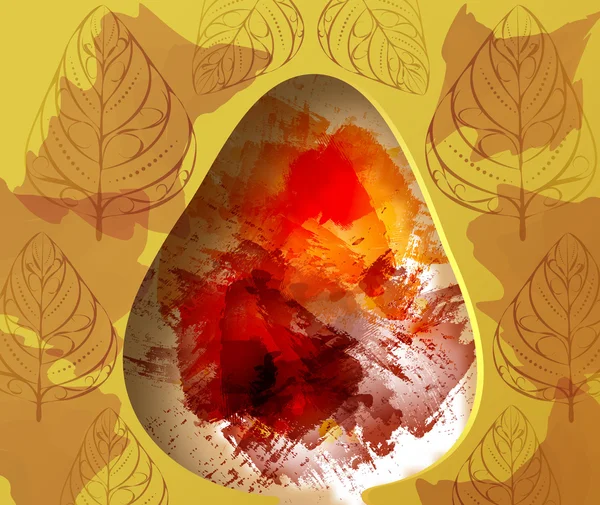 Suluboya sıçraması ile sonbahar arka plan