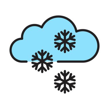 Renkli kar simgesi En az Noel vektörü çizimi