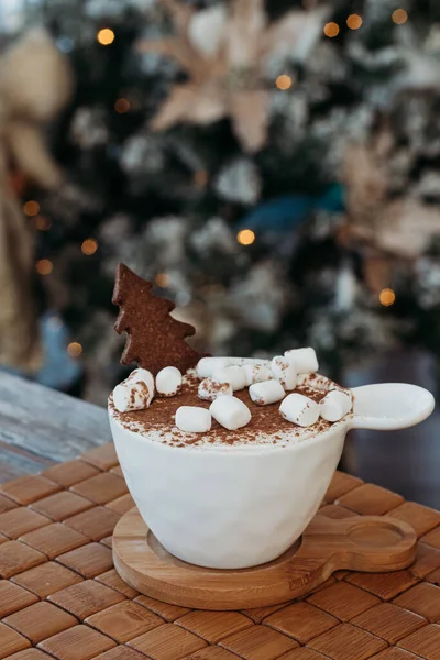 Kakaolu Şekerli Bir Bardakta Tatlı Tyramissa Tatlısı Stok Fotoğraf