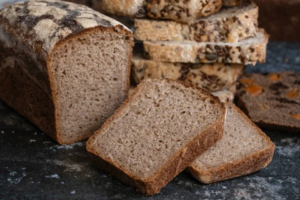 Sliced vegan bread, gluten-free and without animal products. bread, gluten-free and without animal products.