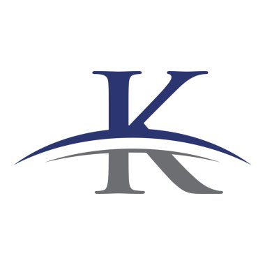 swoosh ile ilk harf logo