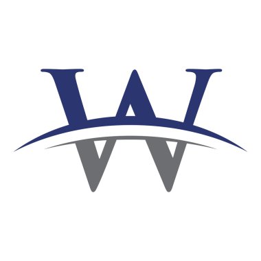 swoosh ile ilk harf logo