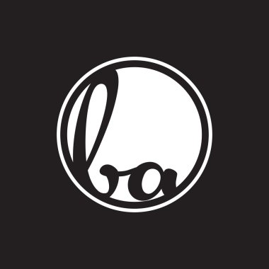 İlk harf logo daire halkası ile