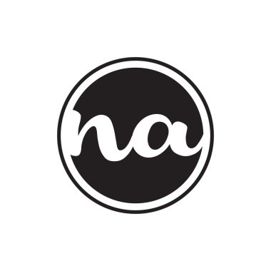 İlk harf logo daire halkası ile