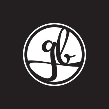 İlk harf logo daire halkası ile