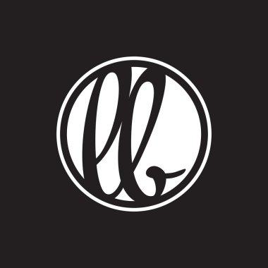 İlk harf logo daire halkası ile