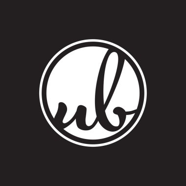 İlk harf logo daire halkası ile