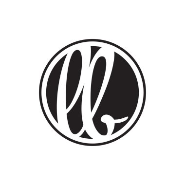 İlk harf logo daire halkası ile