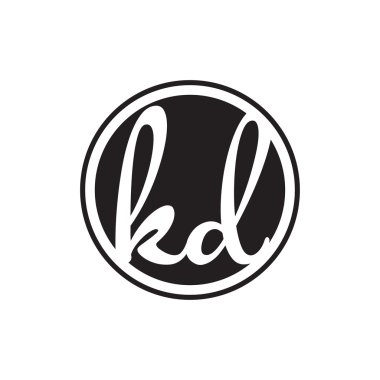 İlk harf logo daire halkası ile