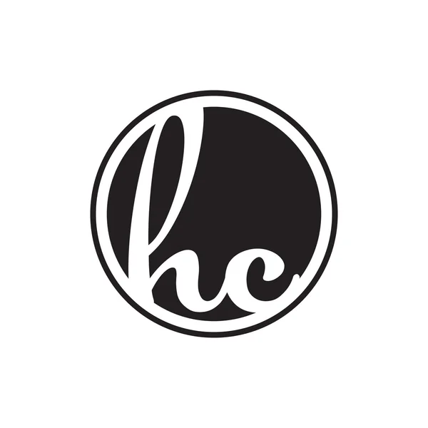 İlk harf logo daire halkası ile