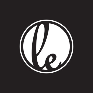 İlk harf logo daire halkası ile