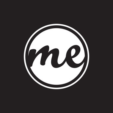 İlk harf logo daire halkası ile