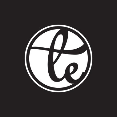 İlk harf logo daire halkası ile