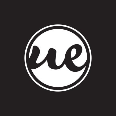 İlk harf logo daire halkası ile