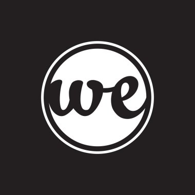 İlk harf logo daire halkası ile