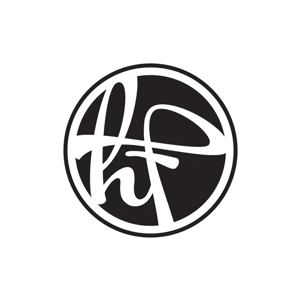 İlk harf logo daire halkası ile