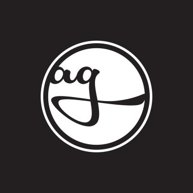 İlk harf logo daire halkası ile