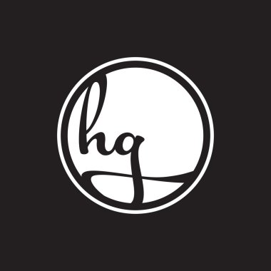 İlk harf logo daire halkası ile