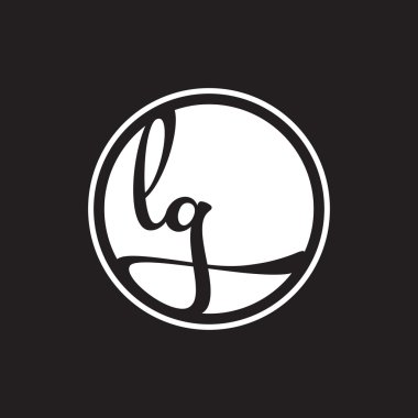 İlk harf logo daire halkası ile