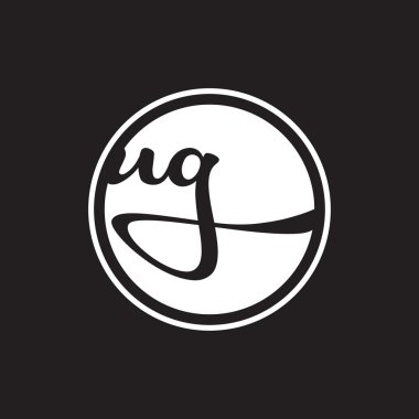 İlk harf logo daire halkası ile