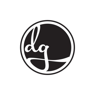 İlk harf logo daire halkası ile