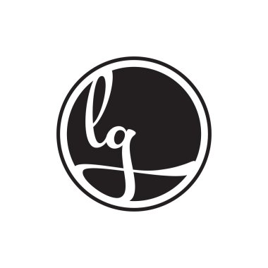 İlk harf logo daire halkası ile