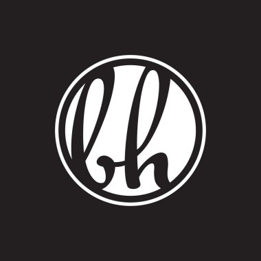 İlk harf logo daire halkası ile
