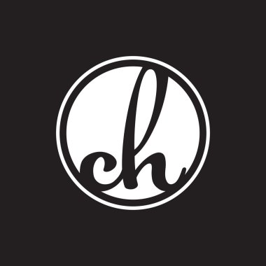 İlk harf logo daire halkası ile