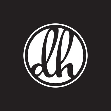 İlk harf logo daire halkası ile