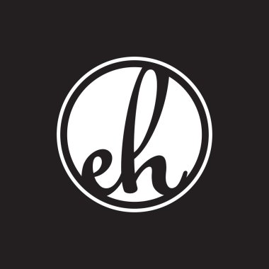 İlk harf logo daire halkası ile