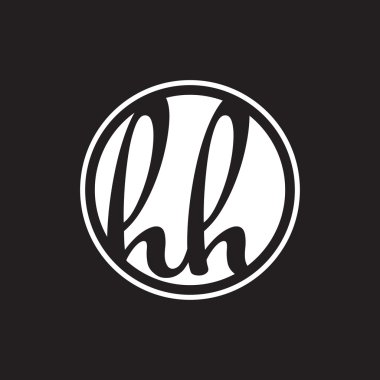 İlk harf logo daire halkası ile