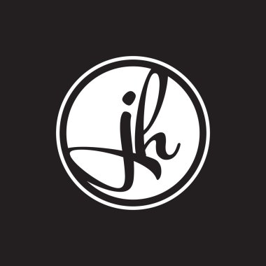 İlk harf logo daire halkası ile