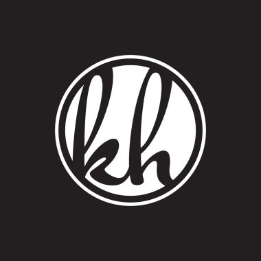 İlk harf logo daire halkası ile