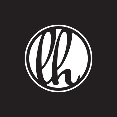 İlk harf logo daire halkası ile