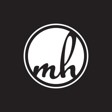 İlk harf logo daire halkası ile