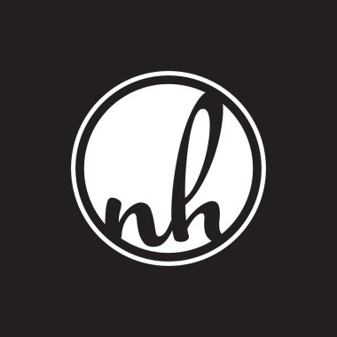 İlk harf logo daire halkası ile